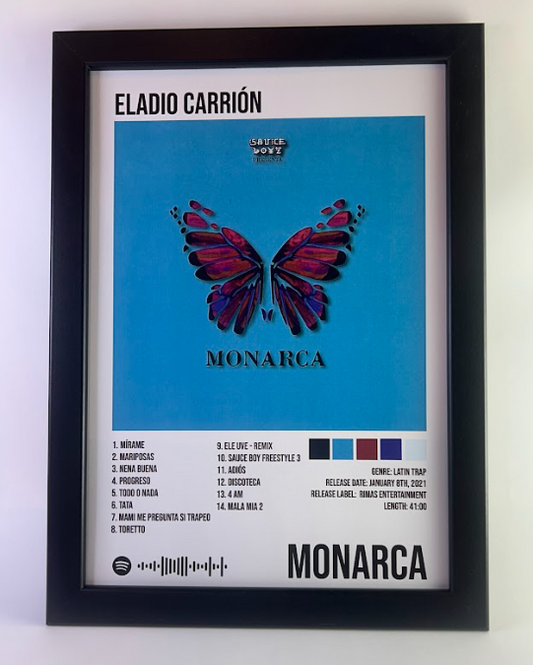 Álbum Enmarcado "Monarca" - Eladio Carrión (2021)