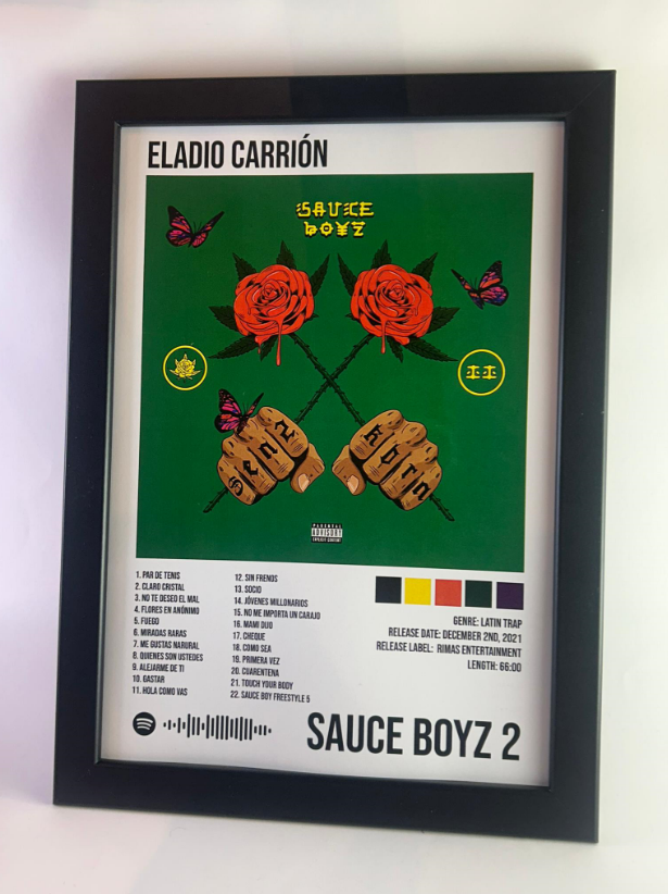 Álbum Enmarcado "Sauce Boyz 2" - Eladio Carrión (2021)