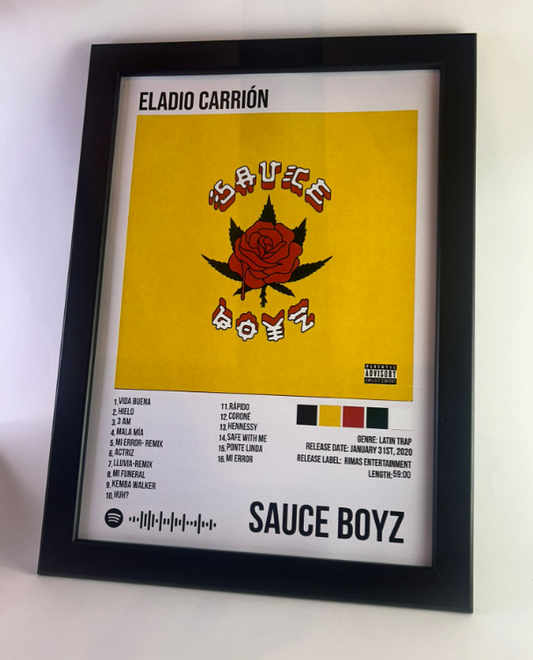 Álbum Enmarcado "Sauce Boyz 1" - Eladio Carrión (2020)